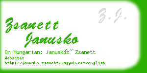 zsanett janusko business card